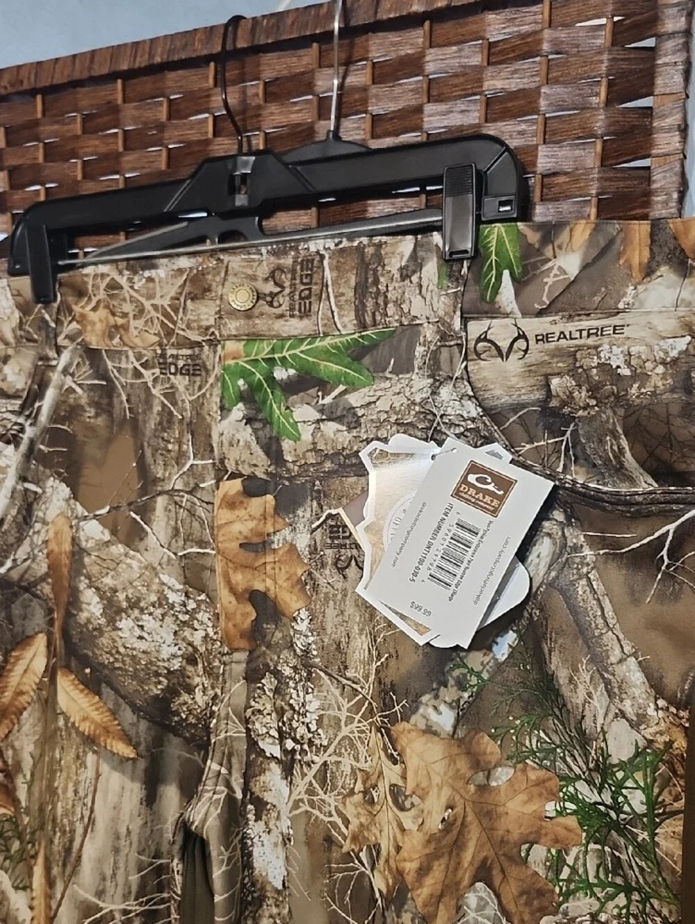 Drake Realtree Camo Hunting Pants in Brown and Green